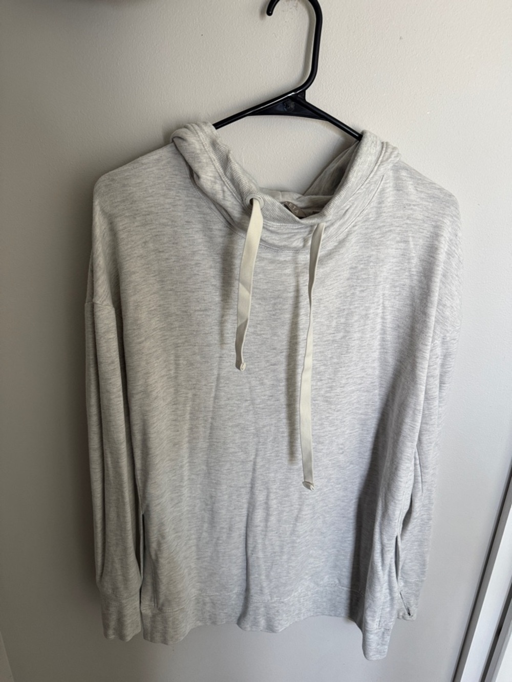 Light Gray Athlete Women’s Hooded Sweater Tunic
